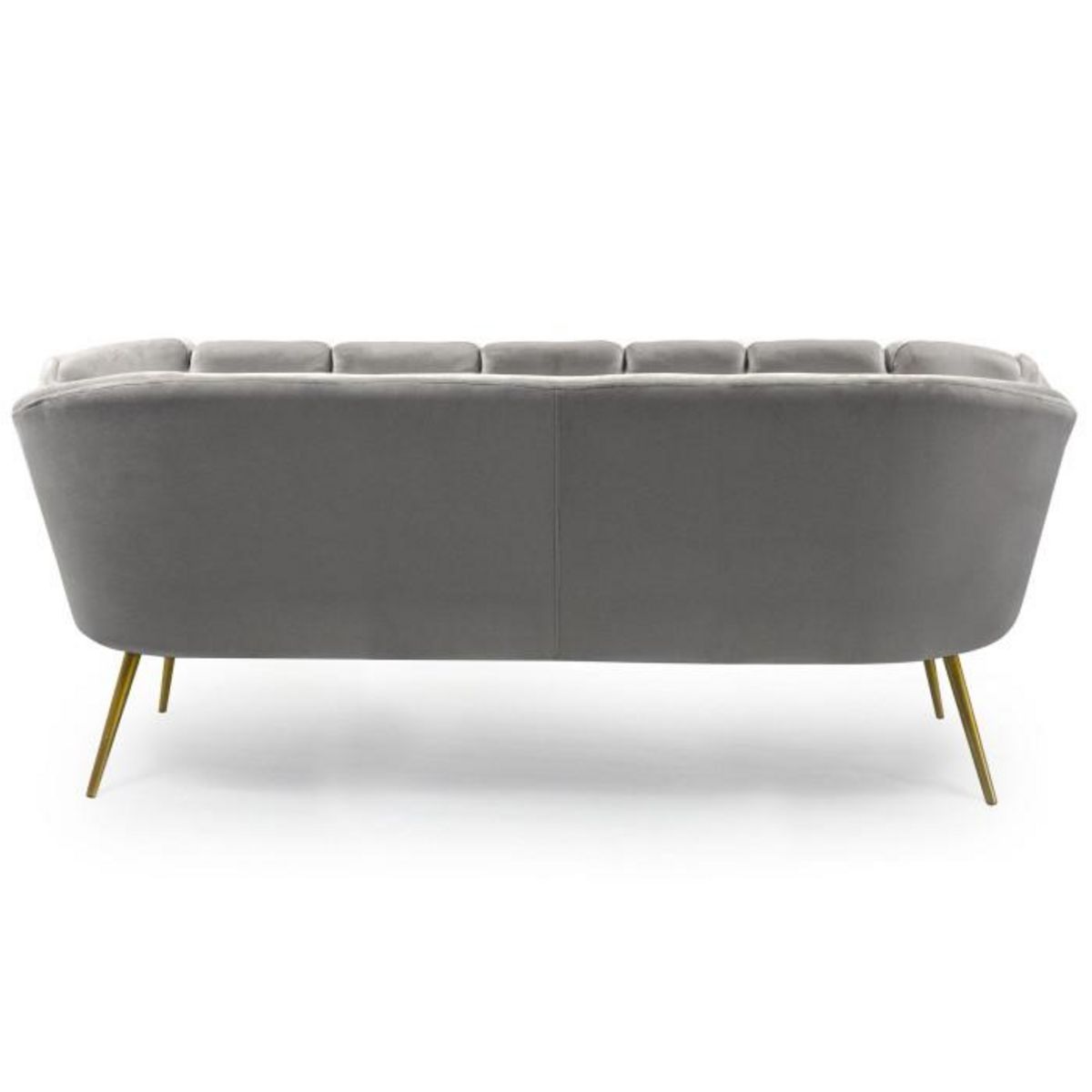 Paris Prix Canapé 3 Places en Velours  Dabren  185cm Argent