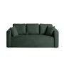 Voir la diapositive 1 : BEST MOBILIER Miro - canapé droit 3 places - convertible avec coffre - en velours texturé