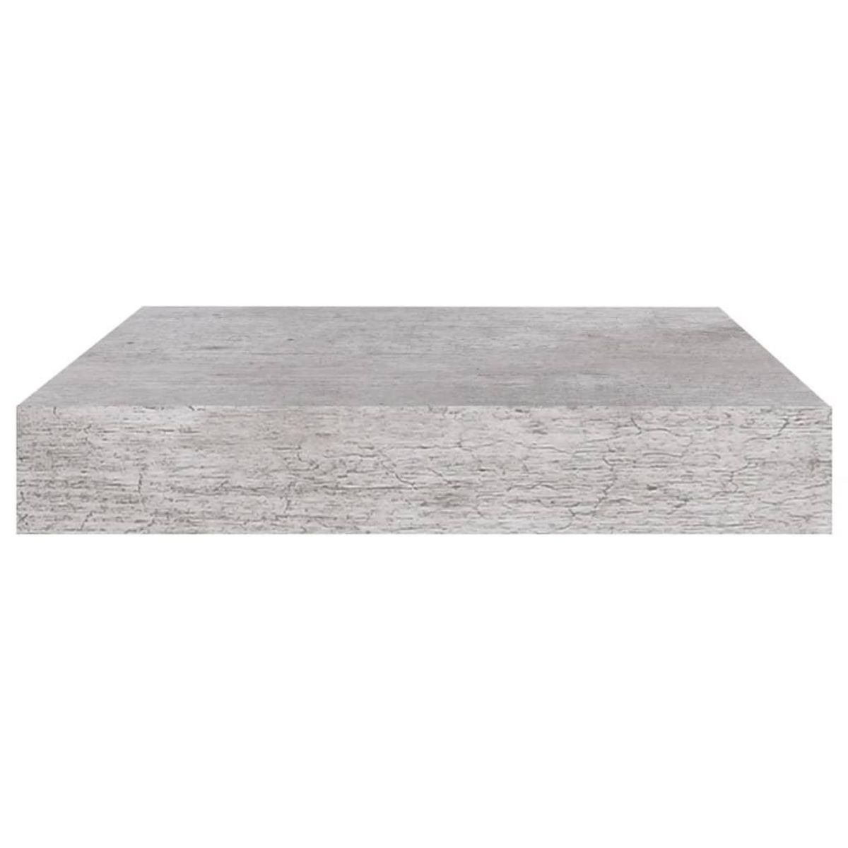 VIDAXL Etageres murales flottantes 2 pcs gris beton 23x23,5x3,8 cm MDF