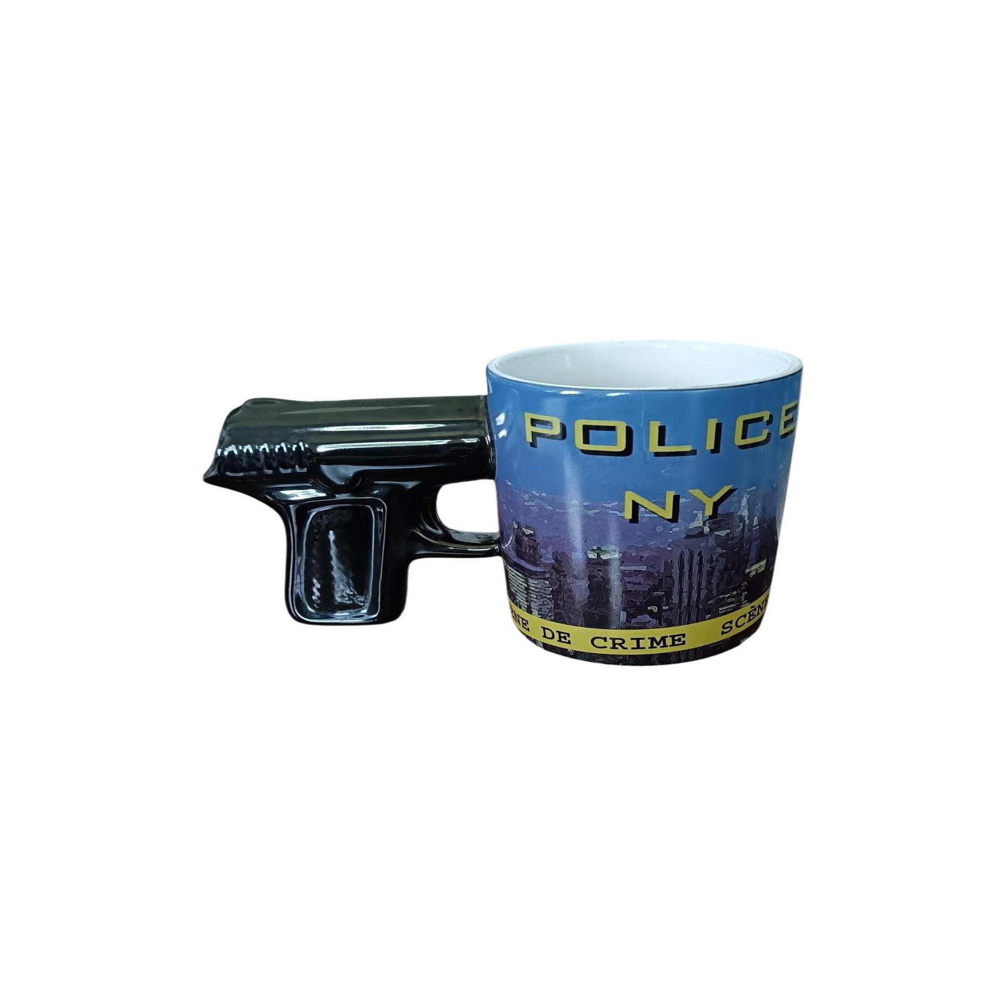 Eden Mug police ny avec anse pistolet 10 cm