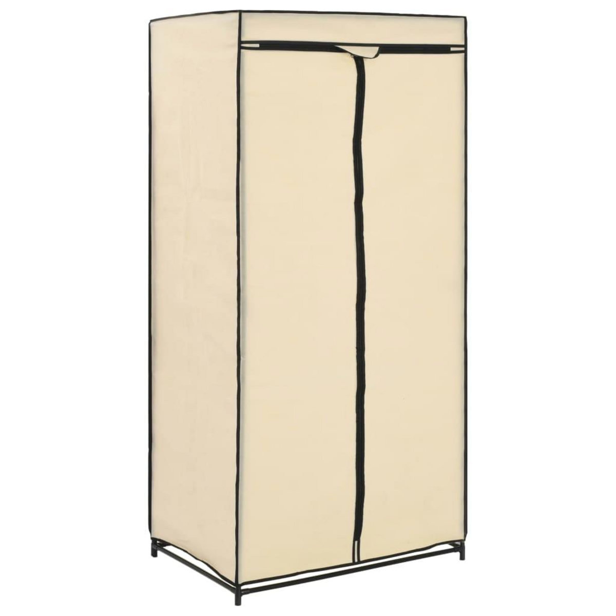VIDAXL 2 pcs Garde-robes Creme 75x50x160 cm