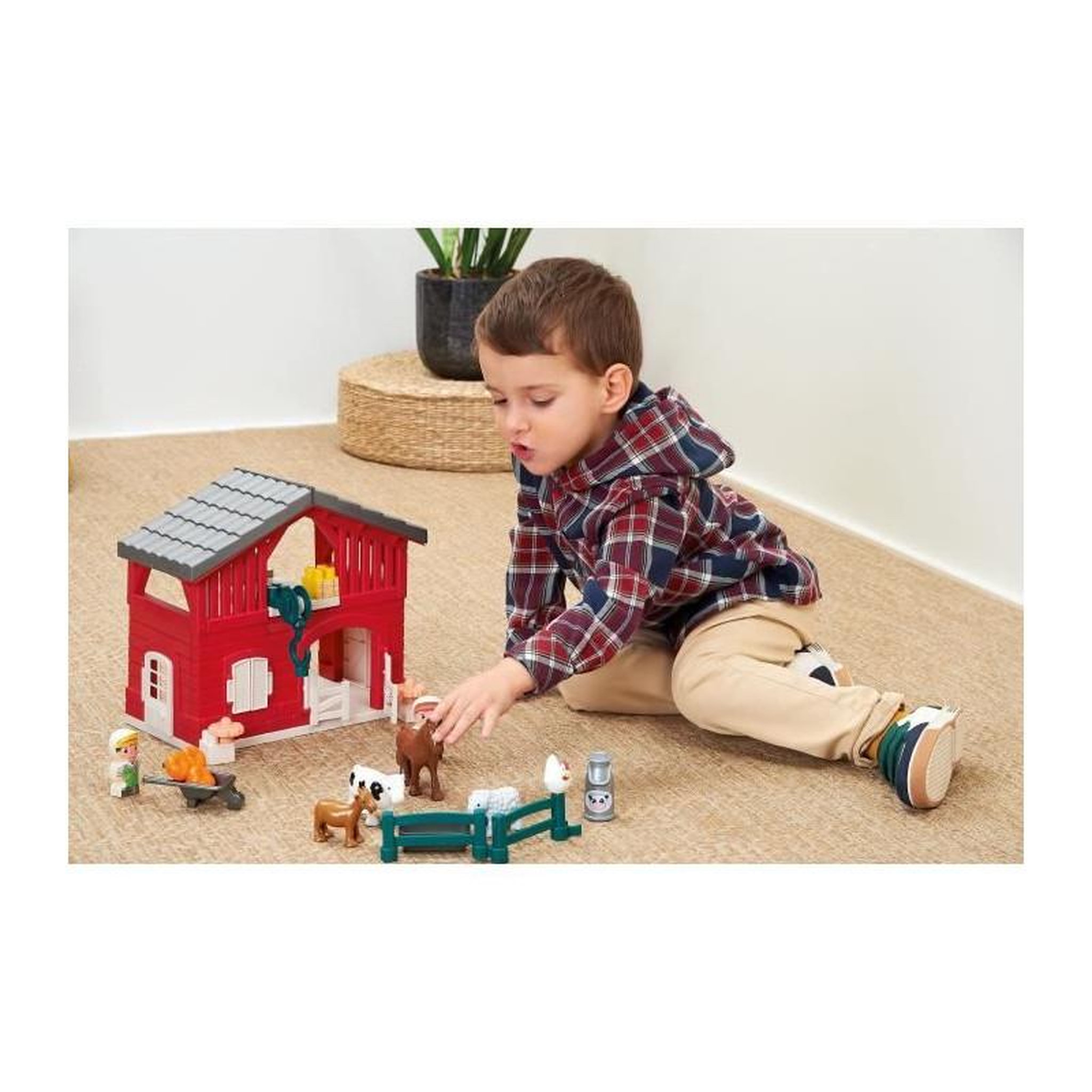 Voir la diapositive 5 : Ecoiffier Jeu de construction Ecoiffier Abrick - Ferme traditionnelle colorée