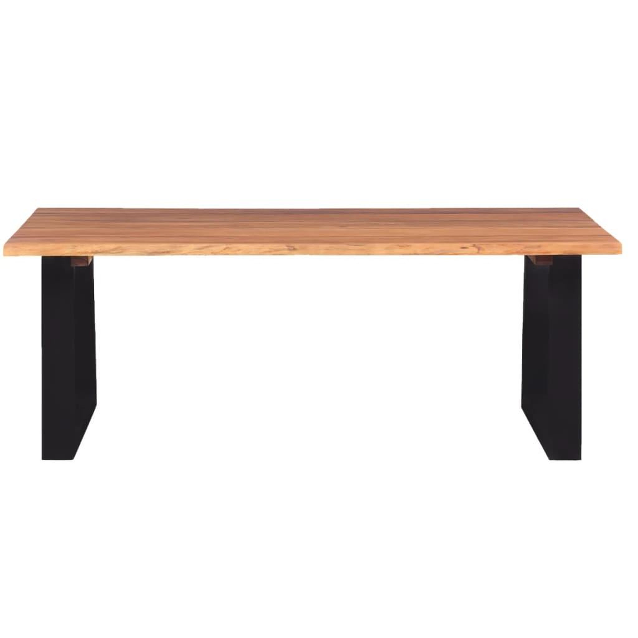 Voir la diapositive 3 : VIDAXL Table basse bois d'acacia massif 110x60x40 cm