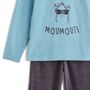 Voir la diapositive 2 : IN EXTENSO Ensemble pyjama velours moumoute garçon
