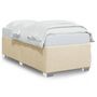 Voir la diapositive 2 : VIDAXL Cadre de lit sans matelas creme 100x200 cm tissu