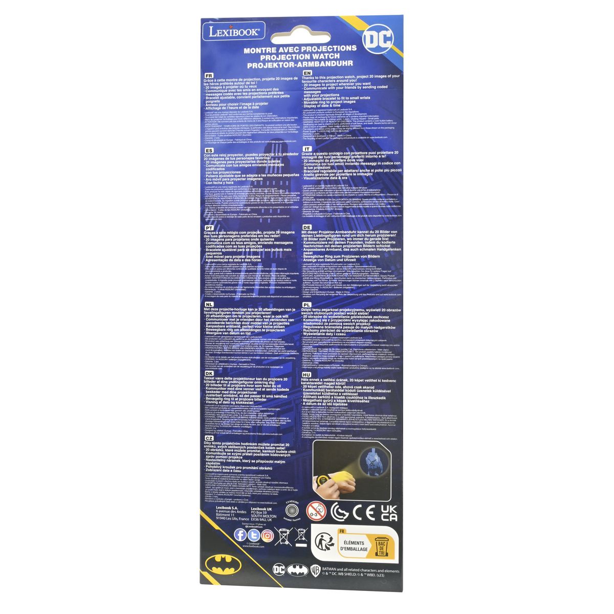 Lexibook Montre digitale avec projection Batman