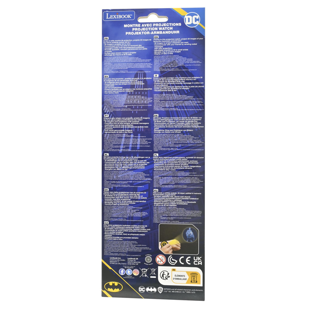 Lexibook Montre digitale avec projection Batman