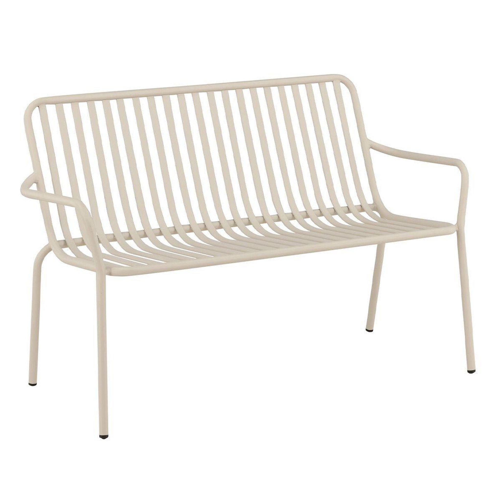 Paris Prix Banc de jardin en métal  peking  130cm beige