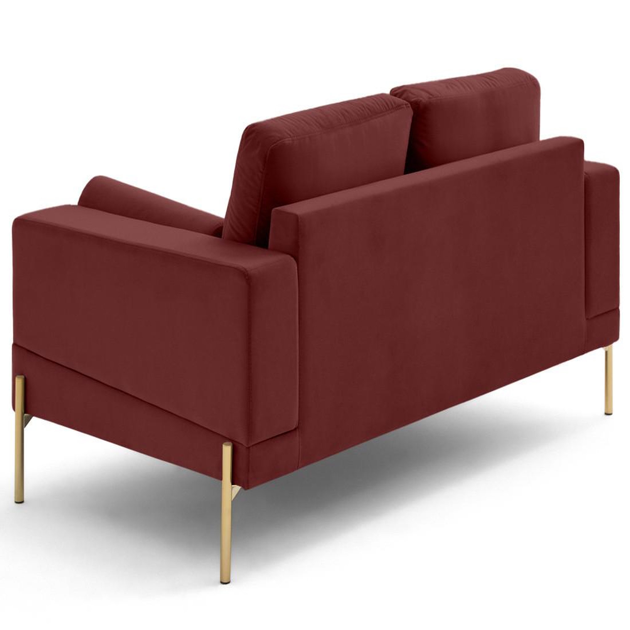 Voir la diapositive 6 : LISA DESIGN Isaure - canapé droit 2 places en velours