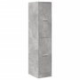 Voir la diapositive 3 : VIDAXL Armoire d apothicaire gris béton 30x41x144,5 cm bois ingénierie