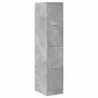 Voir la diapositive 3 : VIDAXL Armoire d apothicaire gris béton 30x41x144,5 cm bois ingénierie