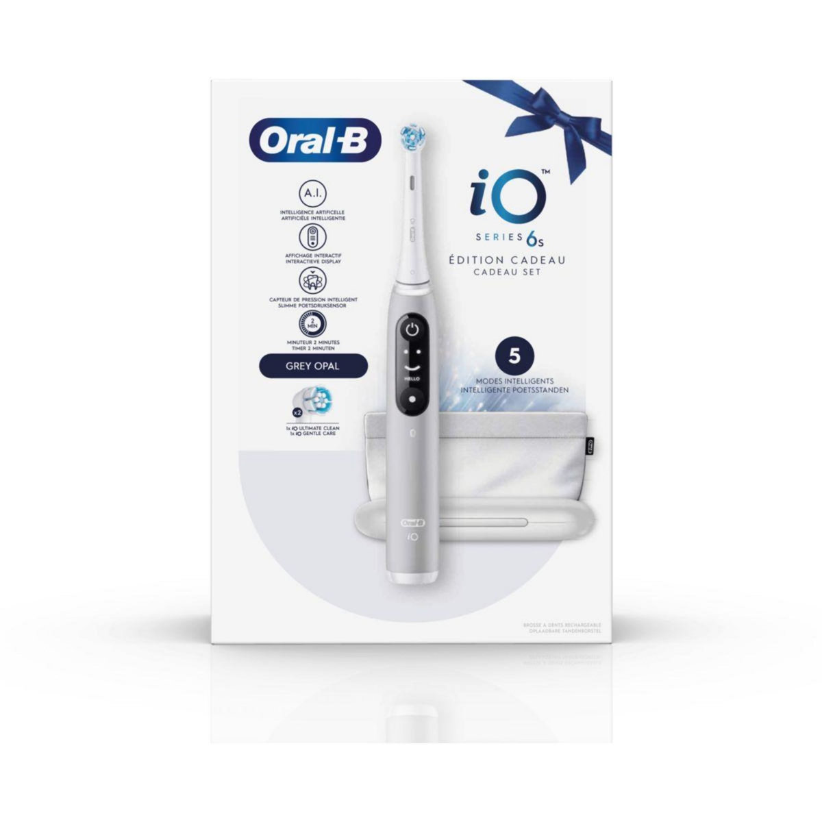 ORAL B Brosse à dents électrique iO6s Series Gris Opal EDITION CADEAUX