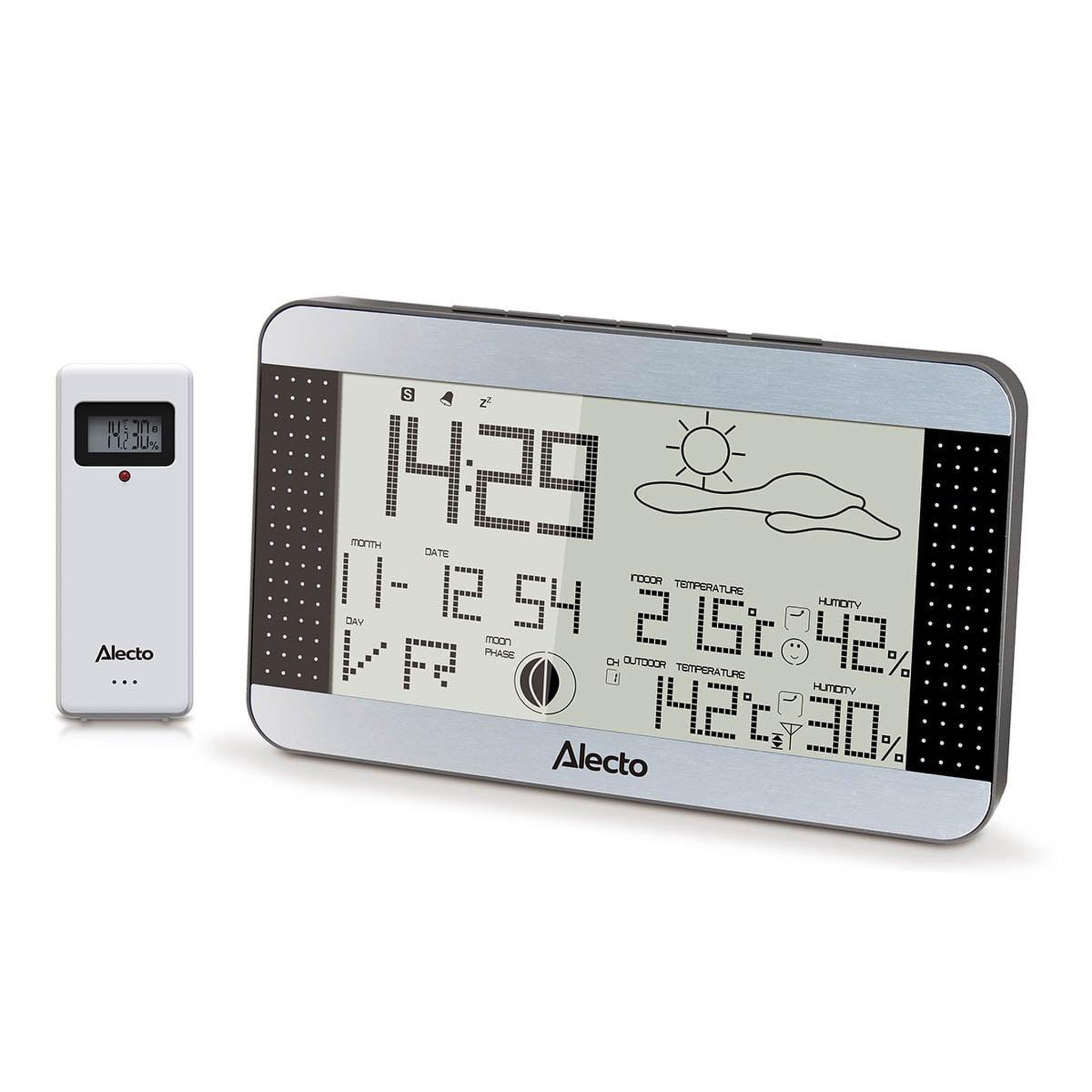 Voir la diapositive 2 : NEDIS Station météo avec capteur extérieur sans fil - WS-1700