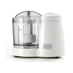 Black et Decker Mini-hachoir 0.35l 120w blanc - BXCH120E