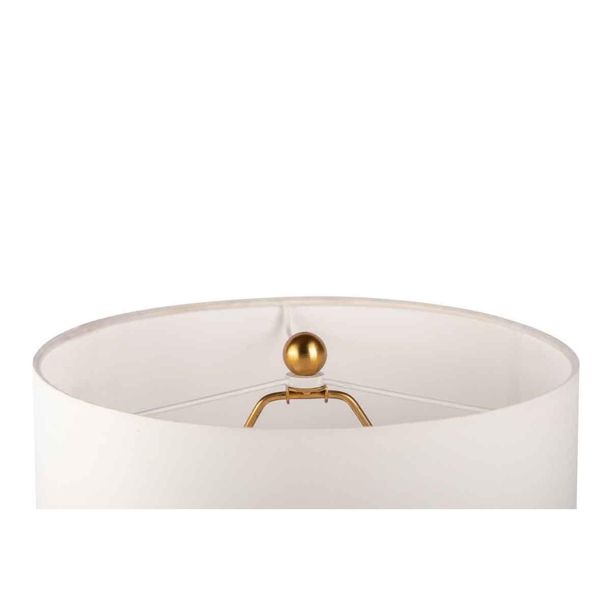 Voir la diapositive 2 : Paris Prix Lampe à Poser Design  Ceres  54cm Blanc & Or