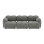 Voir la diapositive 1 : LISA DESIGN Grace - canapé modulable 3 places en velours texturé
