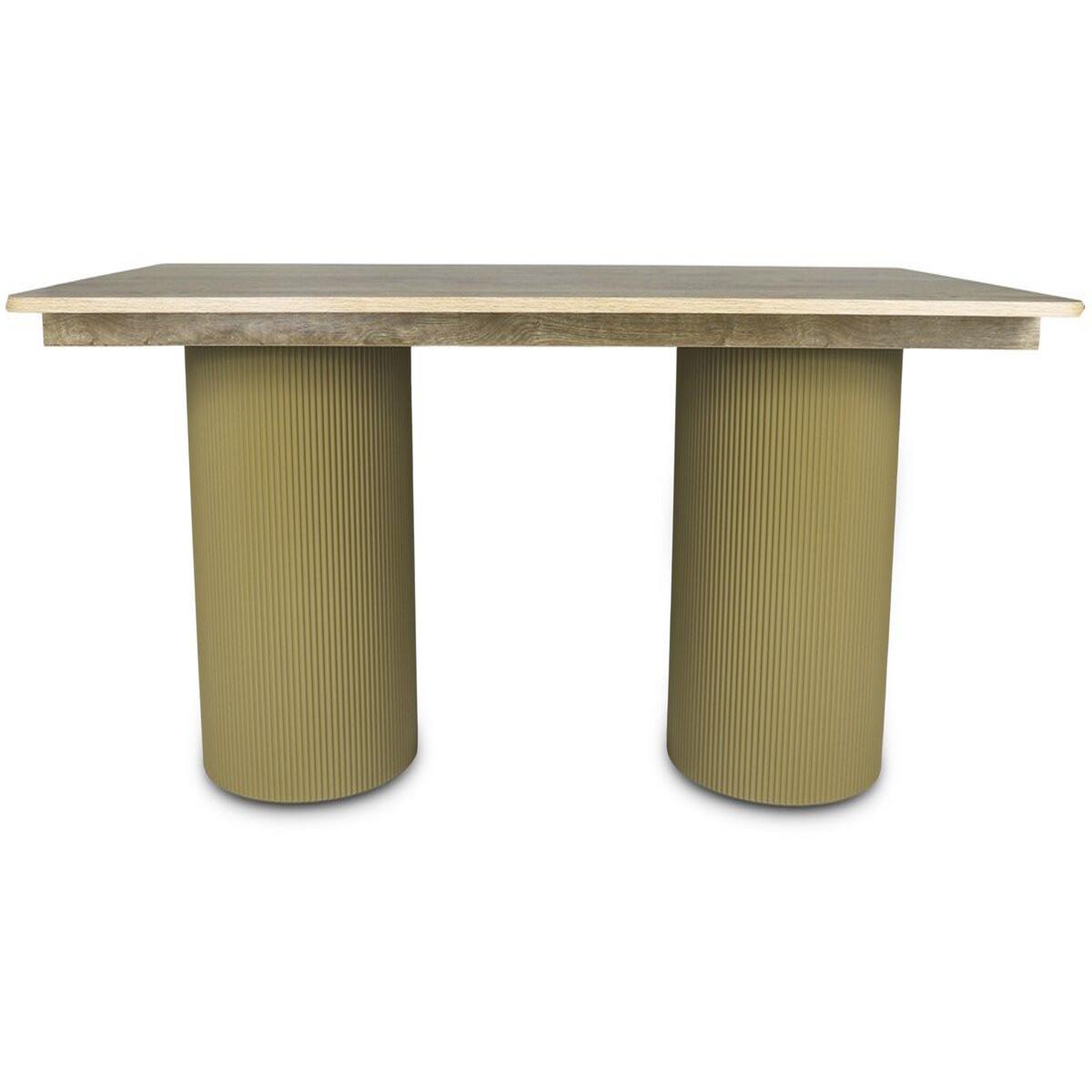 Habitat et Jardin Table à manger ovale en bois  zénith  - 180 cm - 8 places - beige