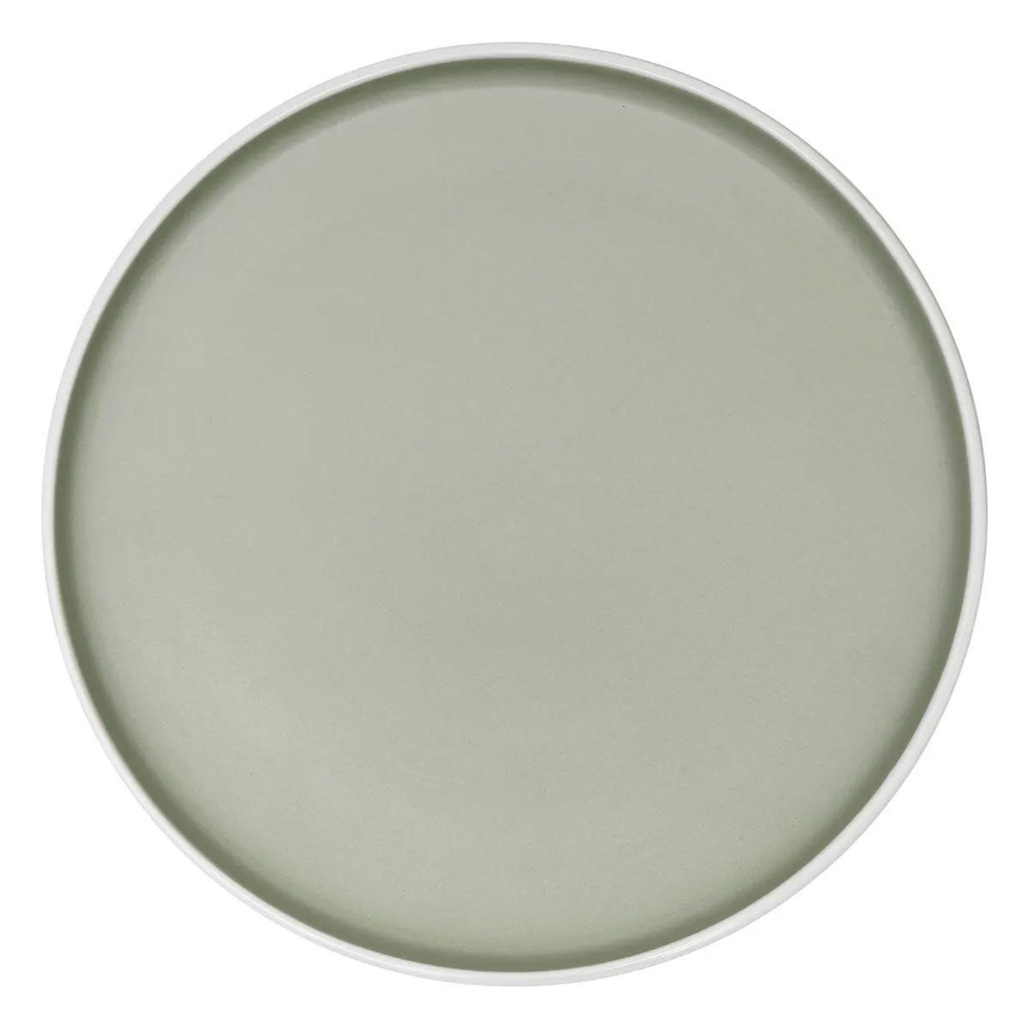 SECRET DE GOURMET Lot de 6 assiettes plates  alix  26cm vert olive
