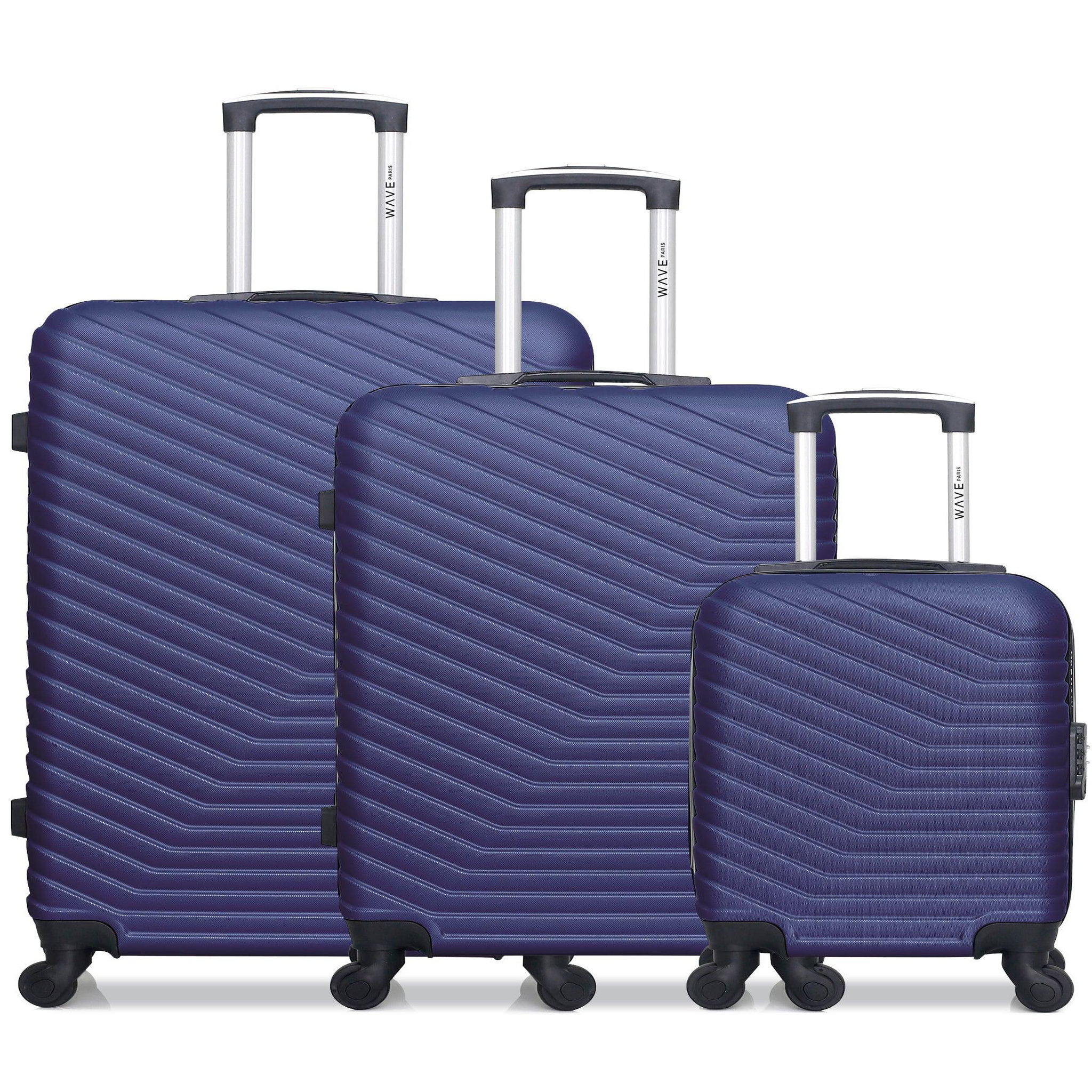 WAVE PARIS Wave paris - lot de 3 - valise grand format, valise weekend et valise cabine xxs lena
