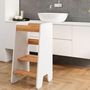 Voir la diapositive 3 : KOBI Échelle d'apprentissage en bois blanc pour enfants