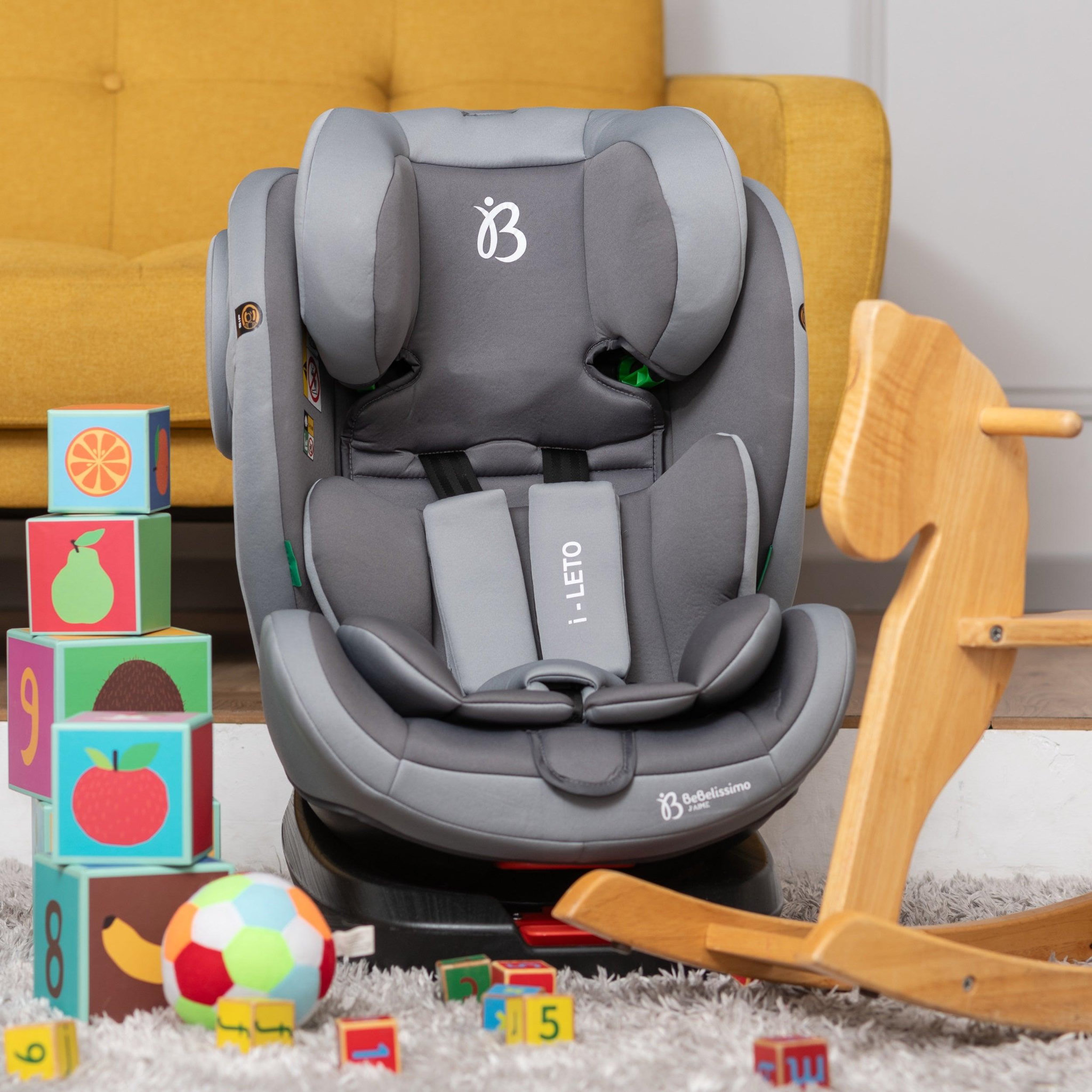 Voir la diapositive 5 : BEBELISSIMO Siège auto Isofix - pivotant 360 ° - groupe 0+/1/2/3 - (0-36kg) - i-EOLE