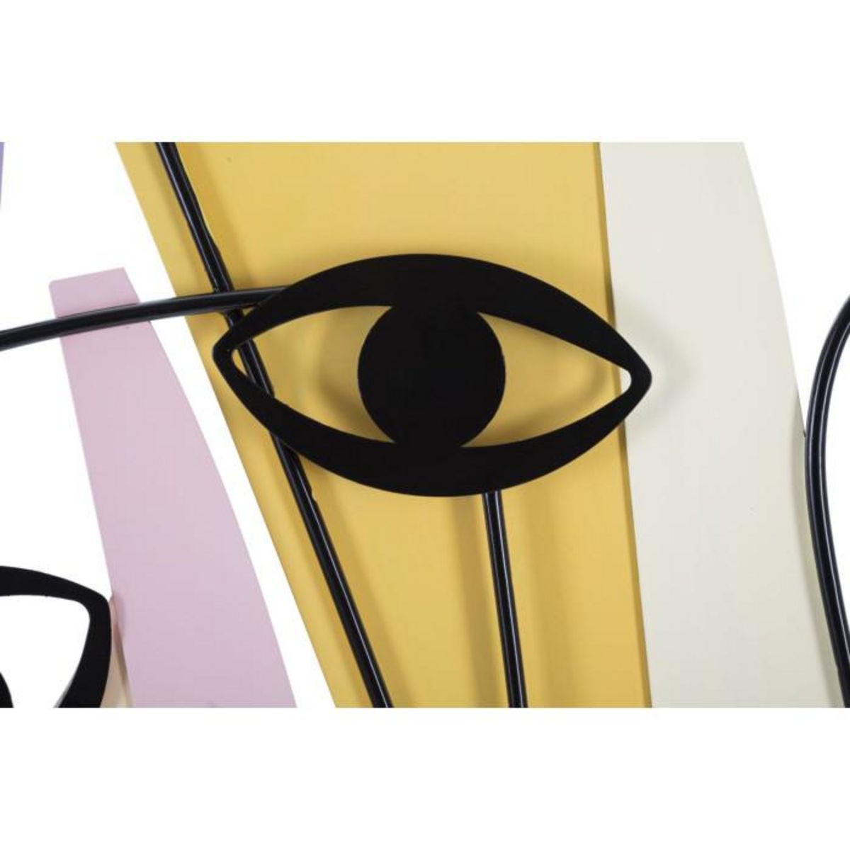 Paris Prix Décoration Murale en Métal  Eyes  120cm Multicolore
