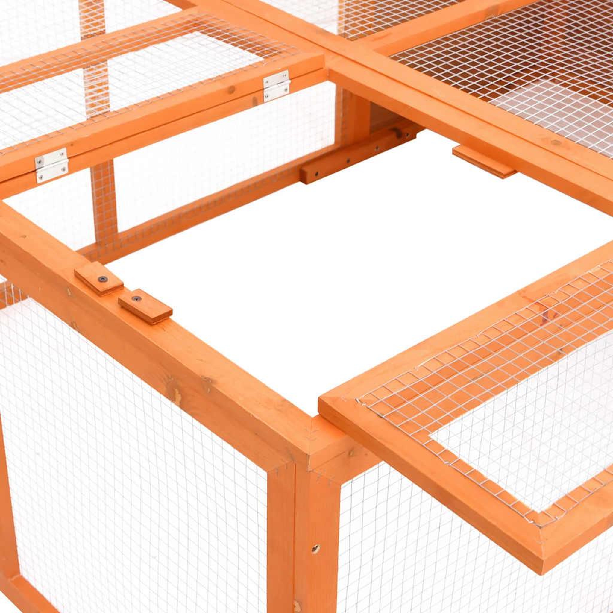 Voir la diapositive 5 : VIDAXL Cage pour animaux de jardin 150x100x50 cm bois de sapin massif