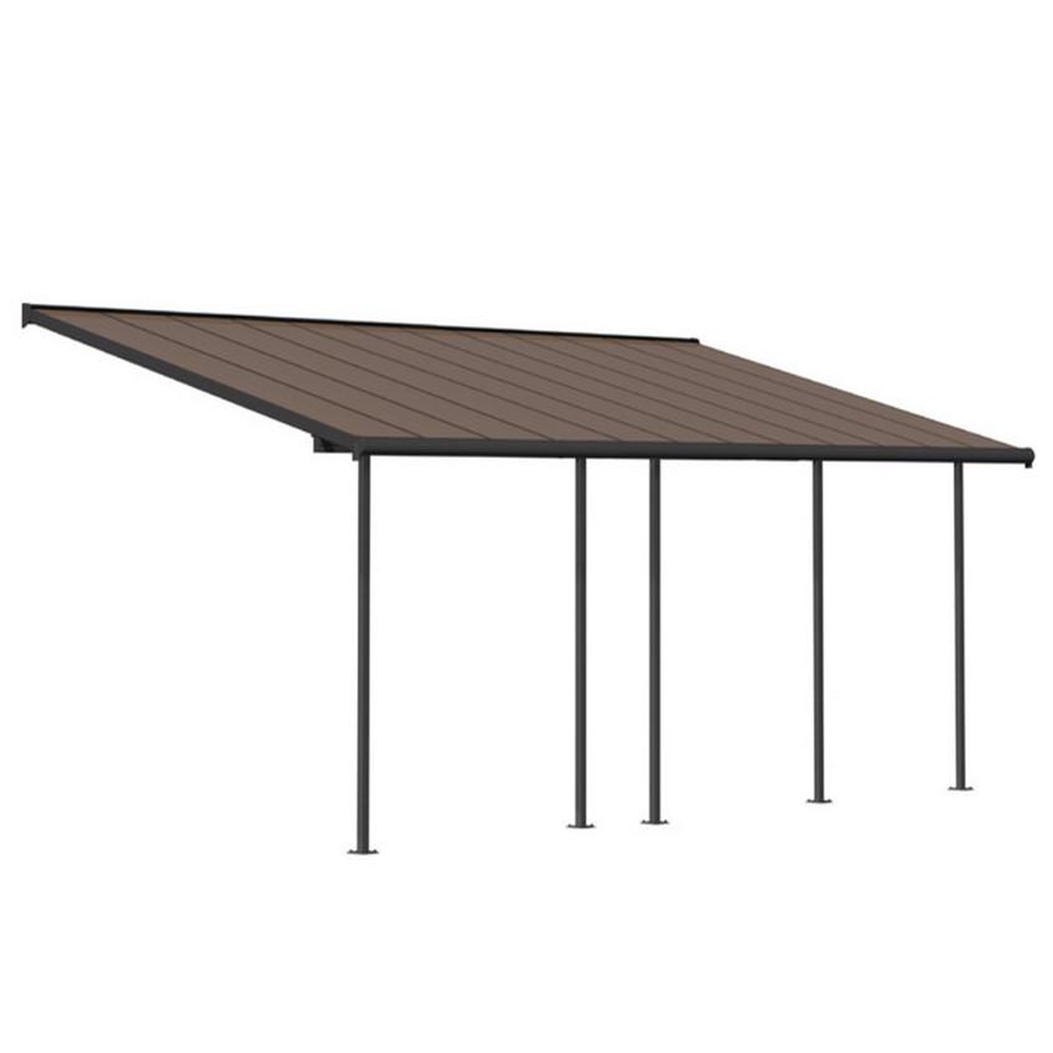 Palram Pergola 22.2m² gris anthracite - 705603