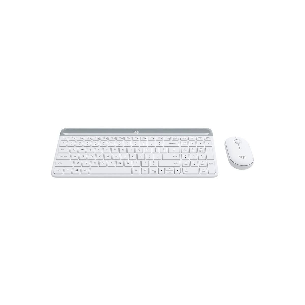 Logitech Logitech MK470 clavier Souris incluse Bureau RF sans fil Espagnole Blanc