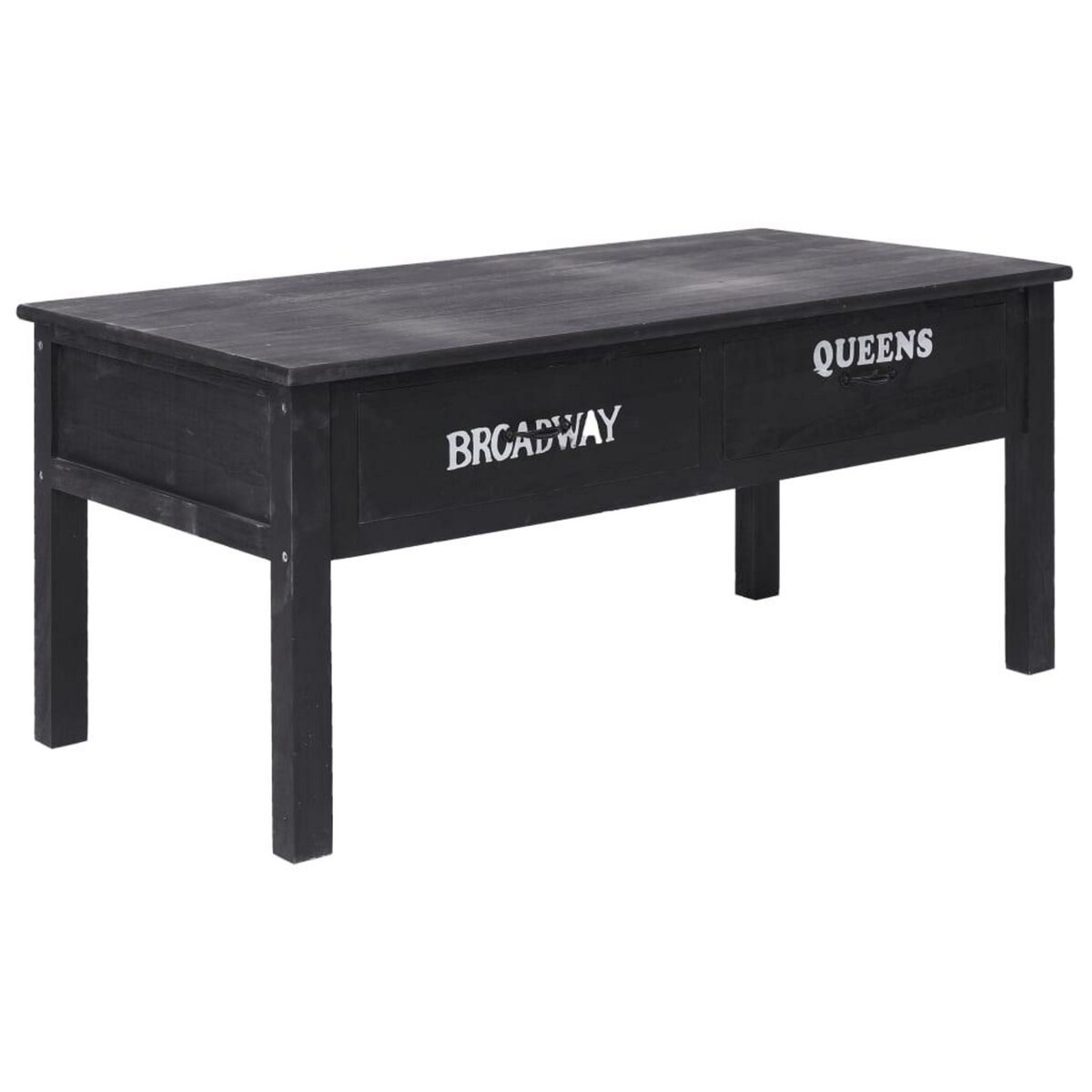 VIDAXL Table basse Noir 100 x 50 x 45 cm Bois