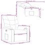 Voir la diapositive 6 : VIDAXL Fauteuil inclinable electrique Gris Similicuir