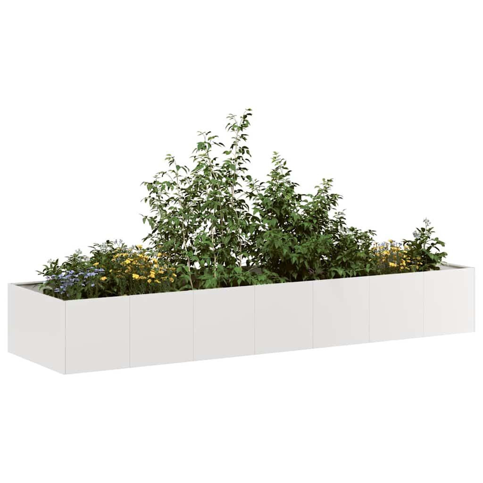 VIDAXL Jardiniere 280x80x40 cm acier inoxydable