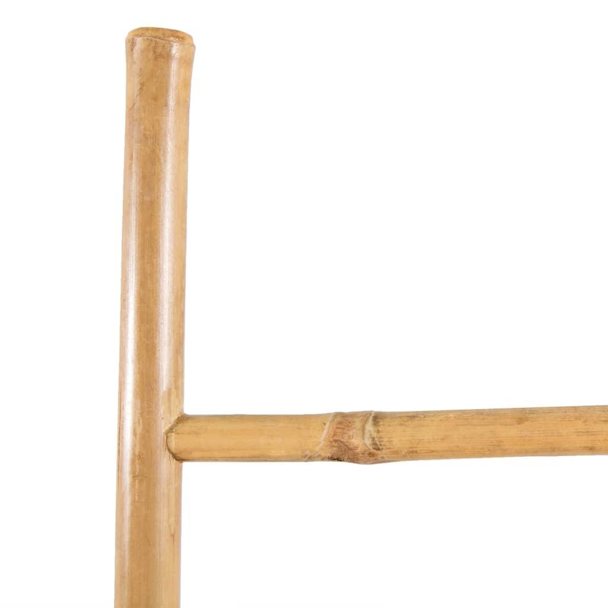 Voir la diapositive 3 : VIDAXL Echelle a serviettes 5 echelons Bambou 150 cm
