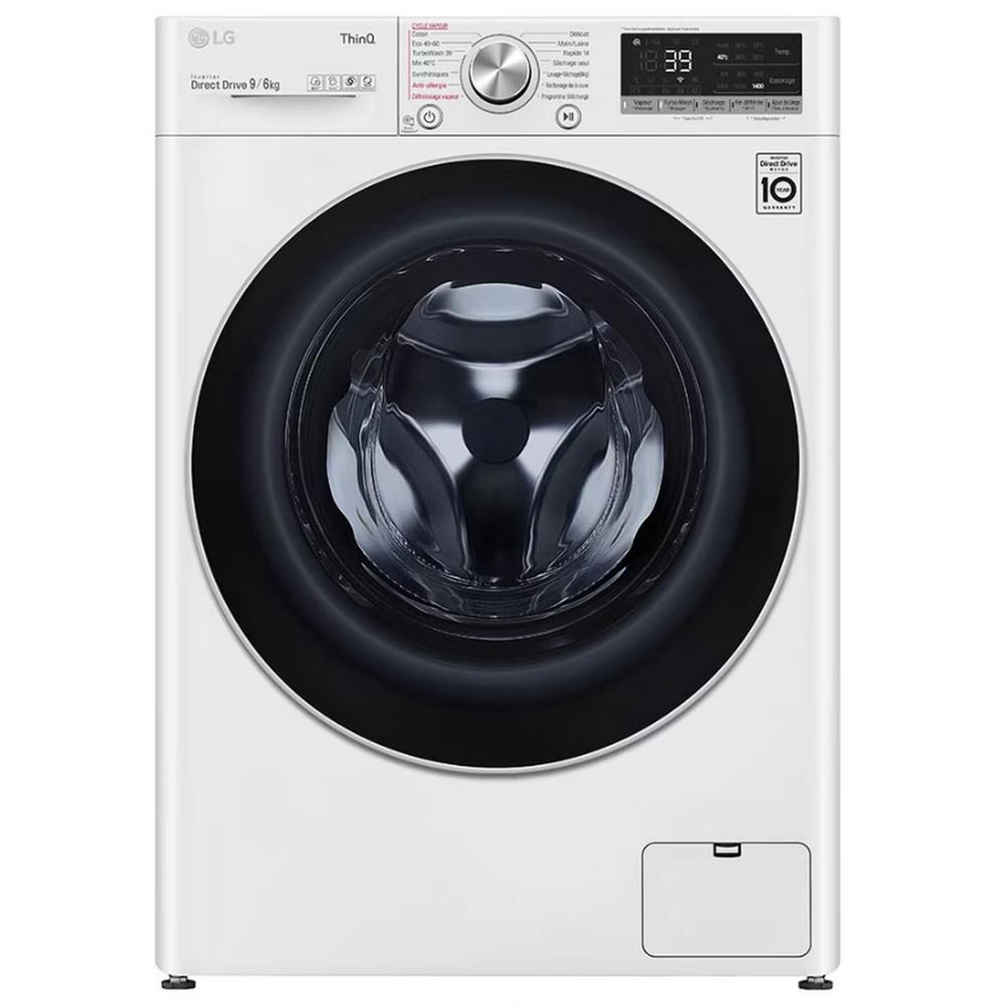 LG Lave-linge séchant frontal 9/6kg 1400 tours/min - f964r71wrst
