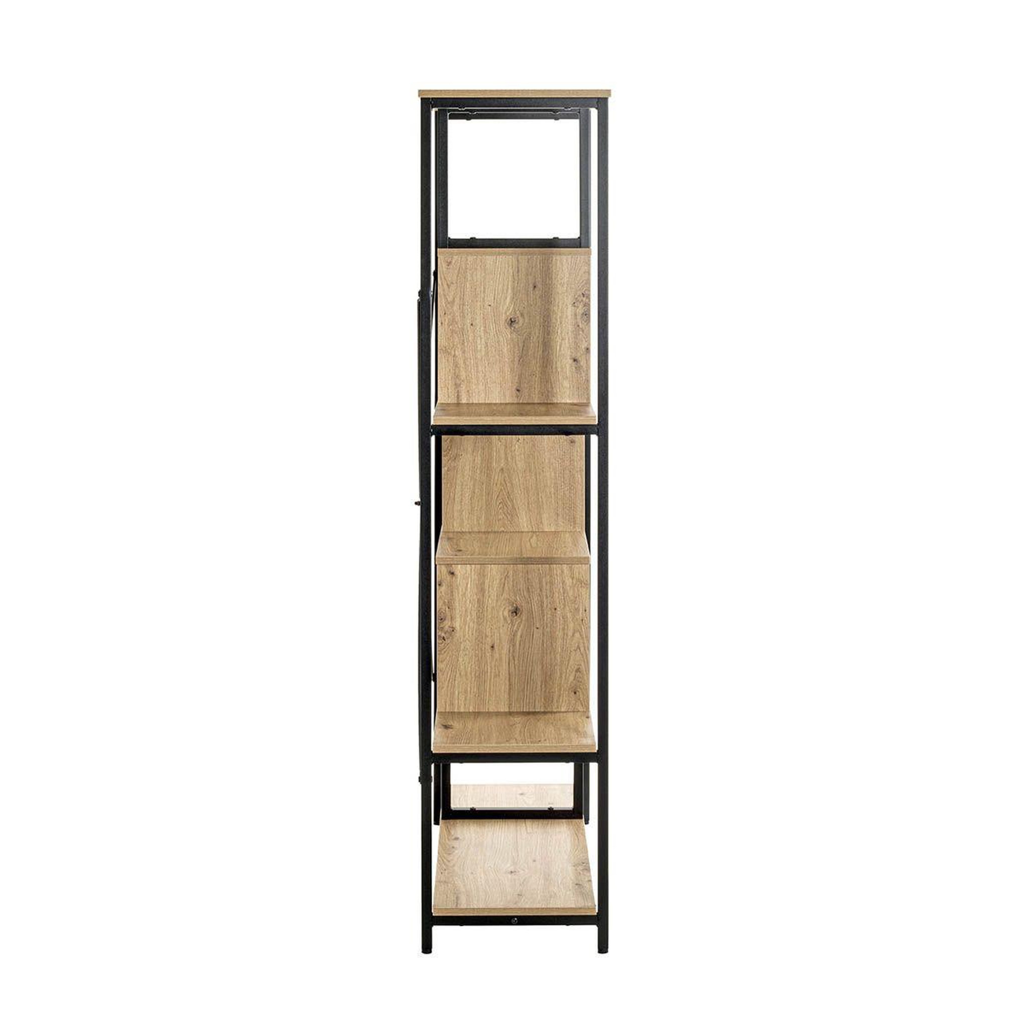 Voir la diapositive 3 : Paris Prix Étagère bibliothèque  miranda  163cm chêne & noir