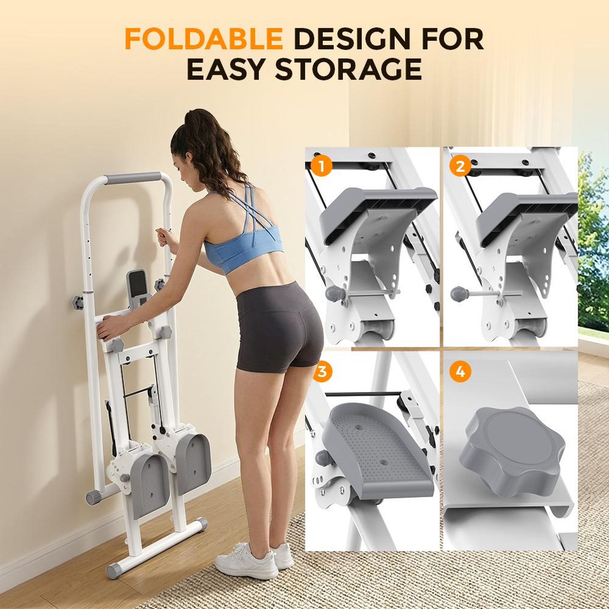 Voir la diapositive 2 : FORMILL Appareil de fitness pliable vertical qk-7906