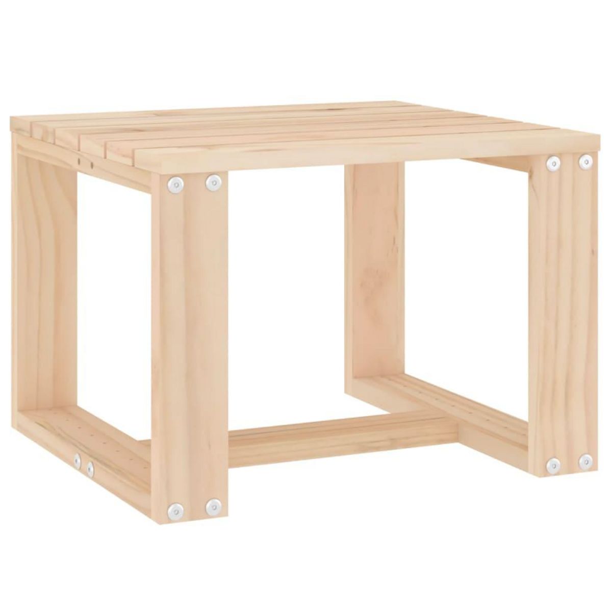 VIDAXL Table d'appoint de jardin 40x38x28,5 cm bois massif de pin