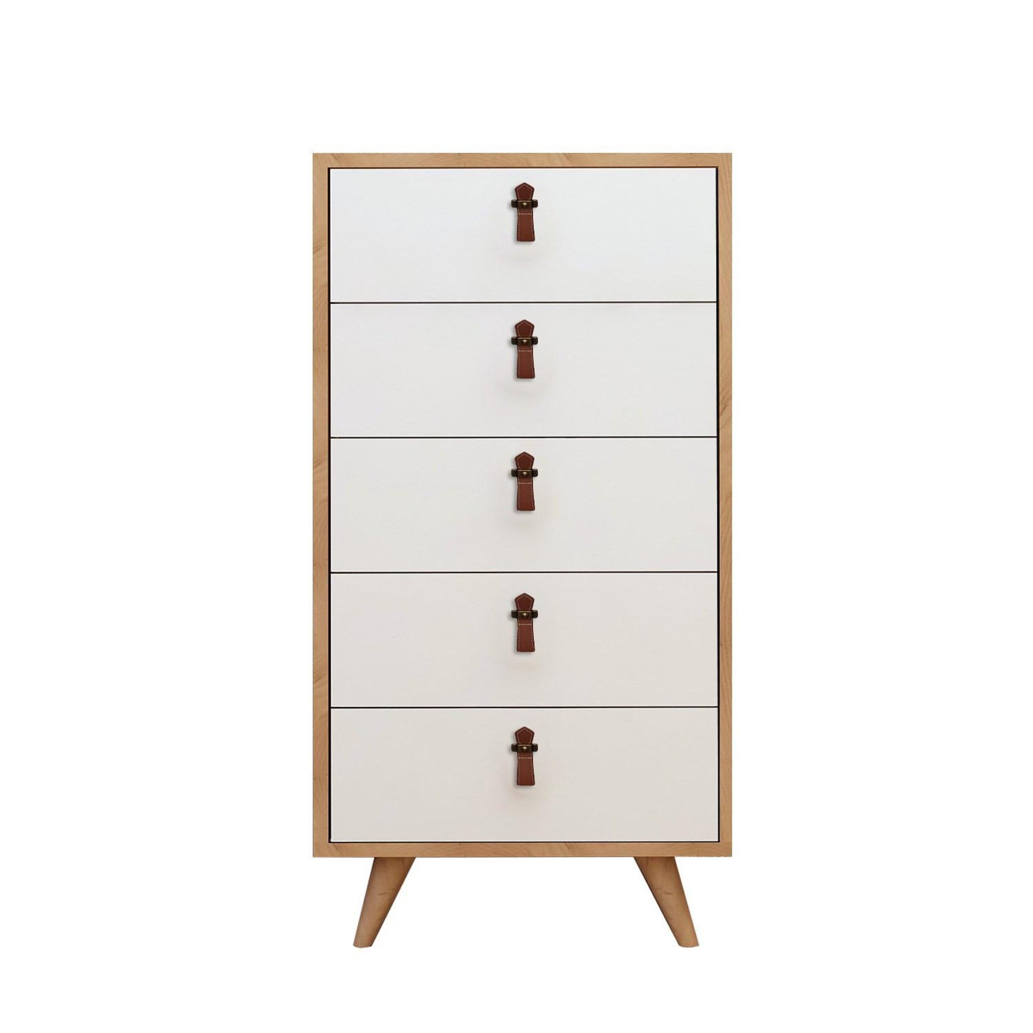 Habitat et Jardin Commode en bois  frenzu  - 50 x 40 x 103 cm - blanc
