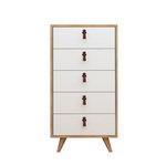 Habitat et Jardin Commode en bois  Frenzu  - 50 x 40 x 103 cm - Blanc