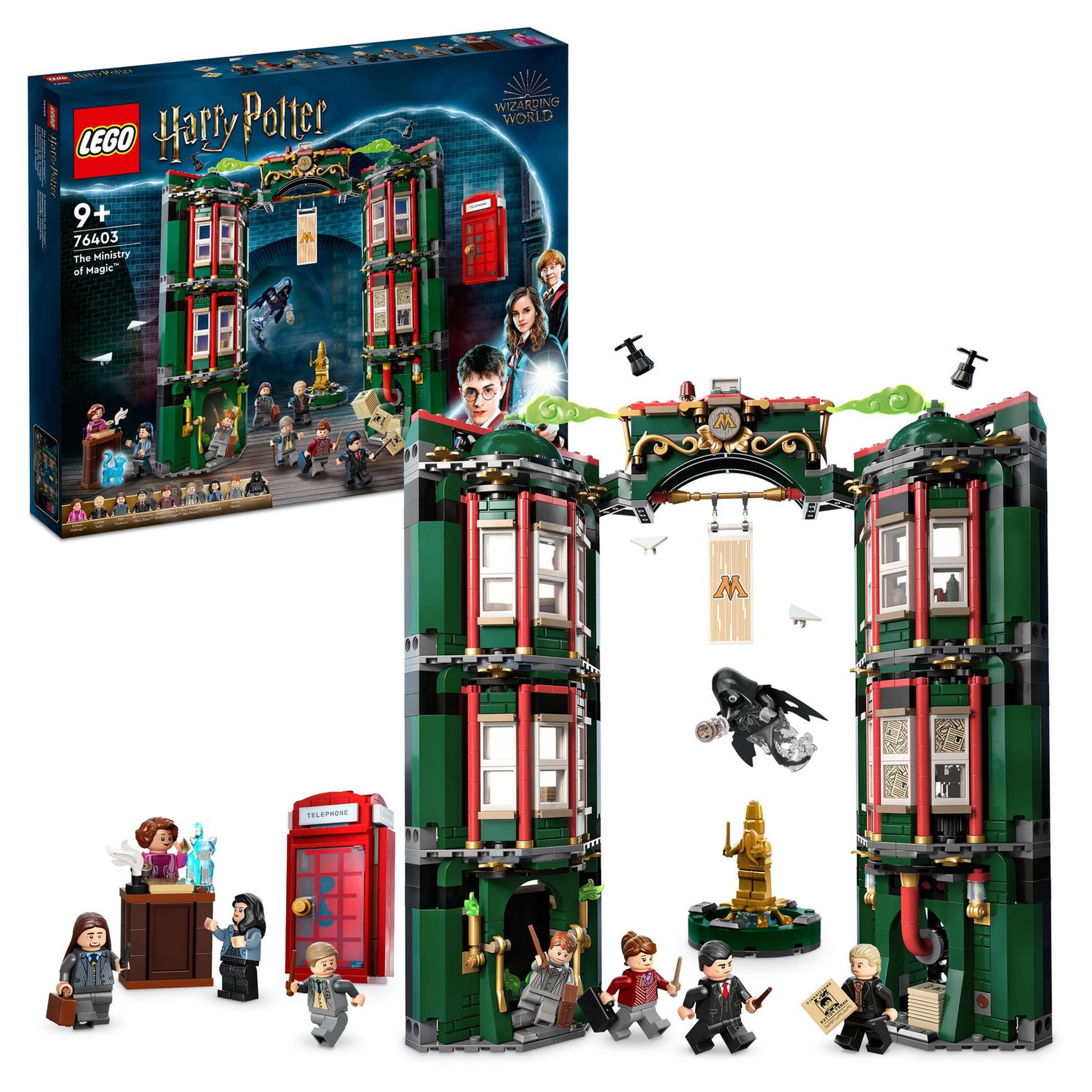 Voir la diapositive 2 : LEGO Harry Potter 76403 Le ministère de la Magie, Jouet avec 12 Minifigurines  