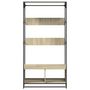 Voir la diapositive 4 : VIDAXL Armoire chêne sonoma 90x50x180 cm bois d ingénierie