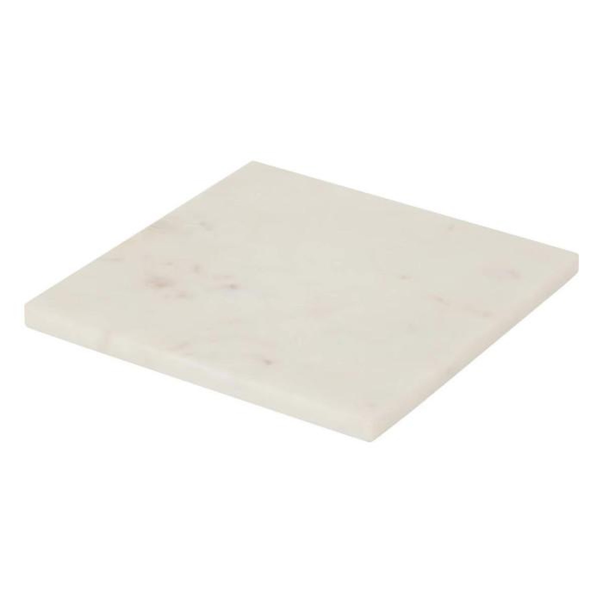SECRET DE GOURMET Dessous de Plat en Marbre  Morris  19cm Blanc