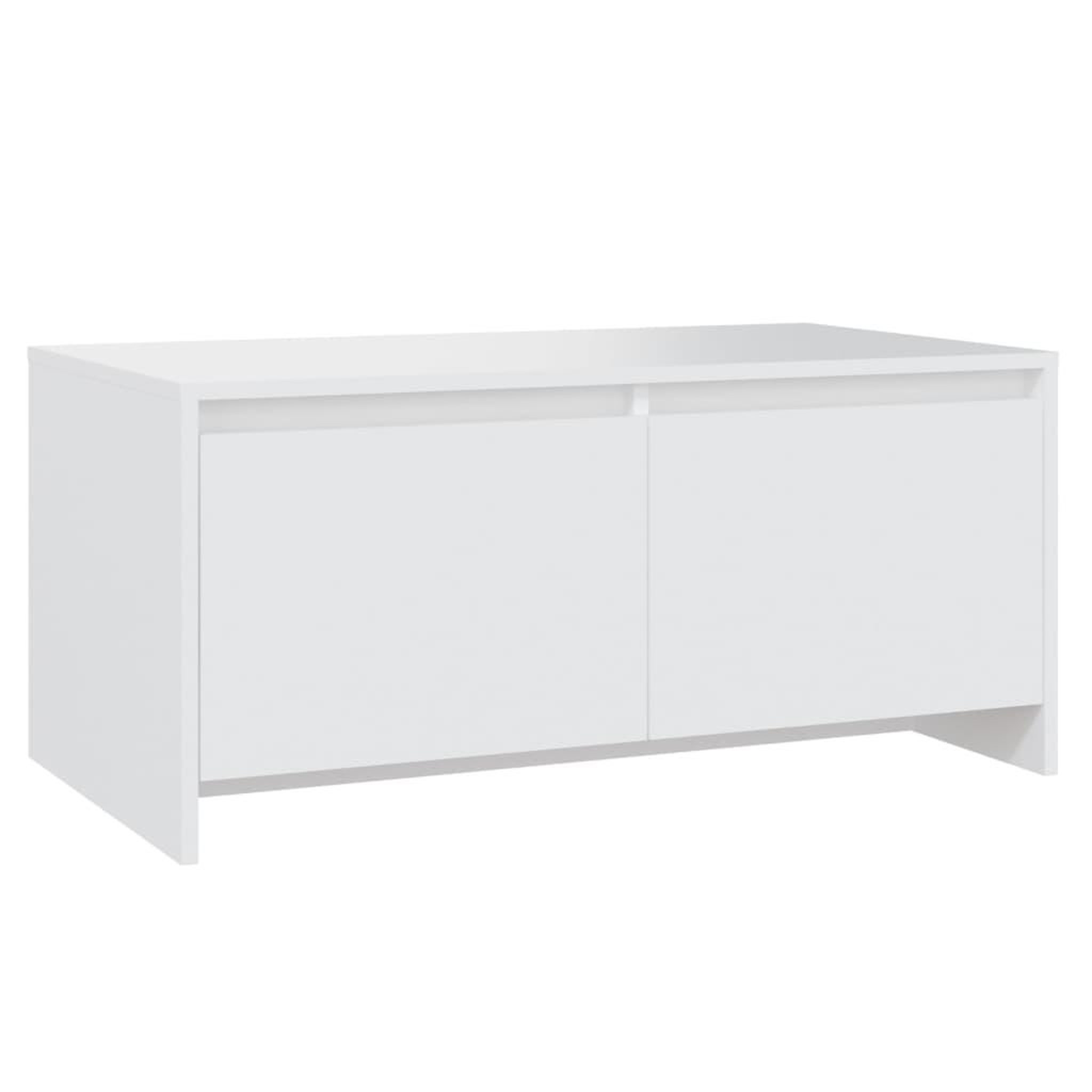 Voir la diapositive 2 : VIDAXL Table basse blanc 90x50x41,5 cm bois d'ingenierie