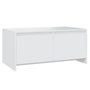 Voir la diapositive 2 : VIDAXL Table basse blanc 90x50x41,5 cm bois d'ingenierie