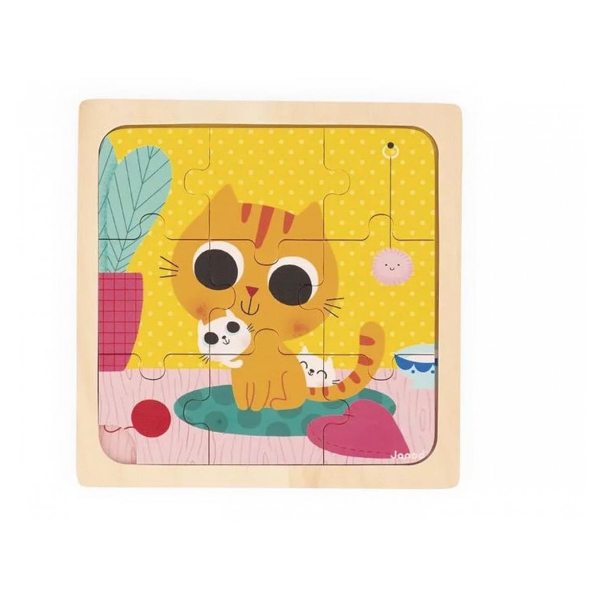 Juratoys-Janod Puzzle Chat Peanut en bois
