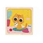 Juratoys-Janod Puzzle Chat Peanut en bois