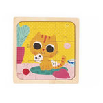 Juratoys-Janod Puzzle Chat Peanut en bois