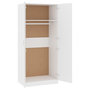 Voir la diapositive 5 : VIDAXL Garde-robe Blanc 80x52x180 cm Bois d'ingenierie