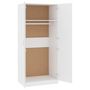 Voir la diapositive 5 : VIDAXL Garde-robe Blanc 80x52x180 cm Bois d'ingenierie
