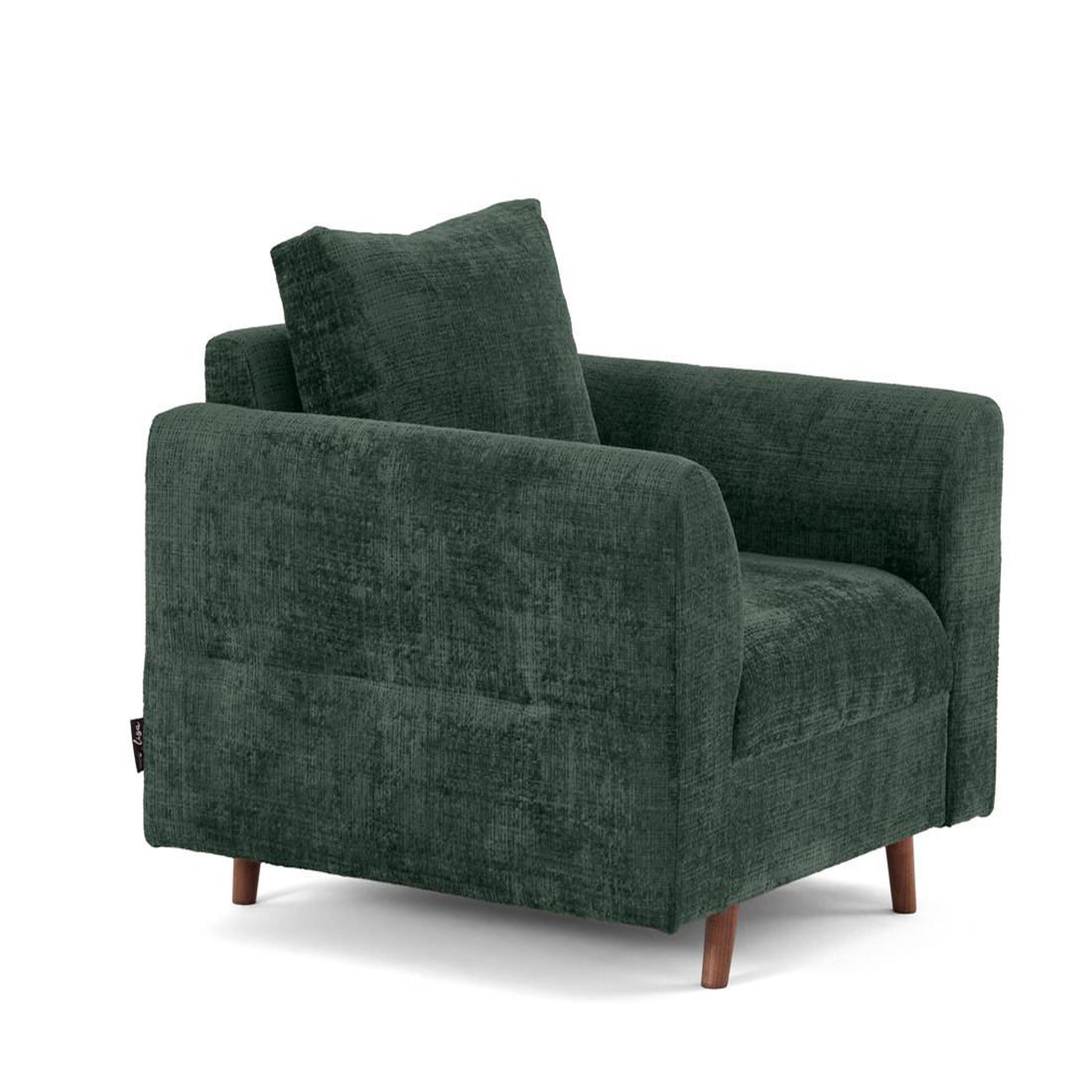 Voir la diapositive 3 : LISA DESIGN Rune - fauteuil en velours texturé